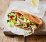 Caesar pitta served on a board