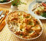 Poached chicken & pancetta pie with spring onion colcannon