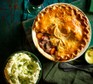 Coq au vin pie & creamy chive mash