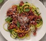 Courgetti bolognese