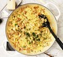 Creamy mushroom pasta in a large bowl