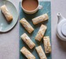 Financiers served alongside a cup of tea
