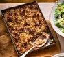 Fruit & nut stuffing in a tray