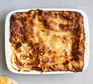 Next level lasagne served in a casserole dish