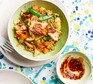 Salmon egg-fried rice
