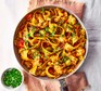 Olive, cauliflower & harissa pasta