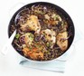 Chicken with mustard lentils