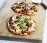 Tuna, olive & rocket pizzas