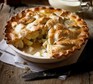 Apple & ginger pie with walnut pastry