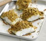 Pesto & olive-crusted fish