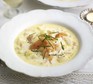 Creamy smoked salmon, leek & potato soup