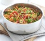 Mushroom & rice one-pot in a pan
