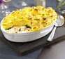 Fish pie with saffron mash