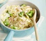 Lemony prawn pasta