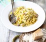 Creamy courgette & bacon pasta