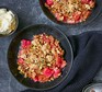 Rhubarb & ginger crumble