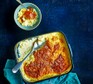Baked rice pudding in a large baking dish