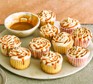 Salted caramel cupcakes on a plate