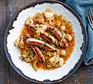 Sausage & butter bean stew served on a plate