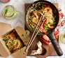 Singapore noodles with prawns