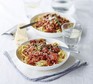 Spaghetti Bolognese with salami & basil
