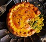 A spiced lentil & spinach pie