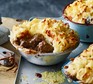 Venison chilli cottage pie served in a dish